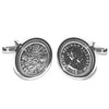 Real English Silver Sixpence Piece Cufflinks