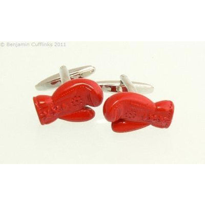 Red Boxing Gloves Cufflinks