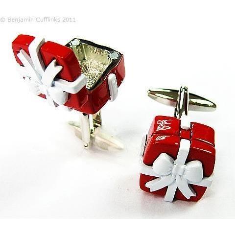 Red Gift Box Cufflinks