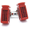 Red "London" Phone Booth Cufflinks