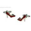 Red Shoe Cufflinks with crystals