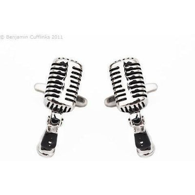 Retro Studio Microphone Cufflinks