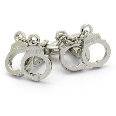 Silver Handcuff Cufflinks