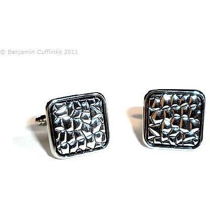 Snake Skin Effect Cufflinks