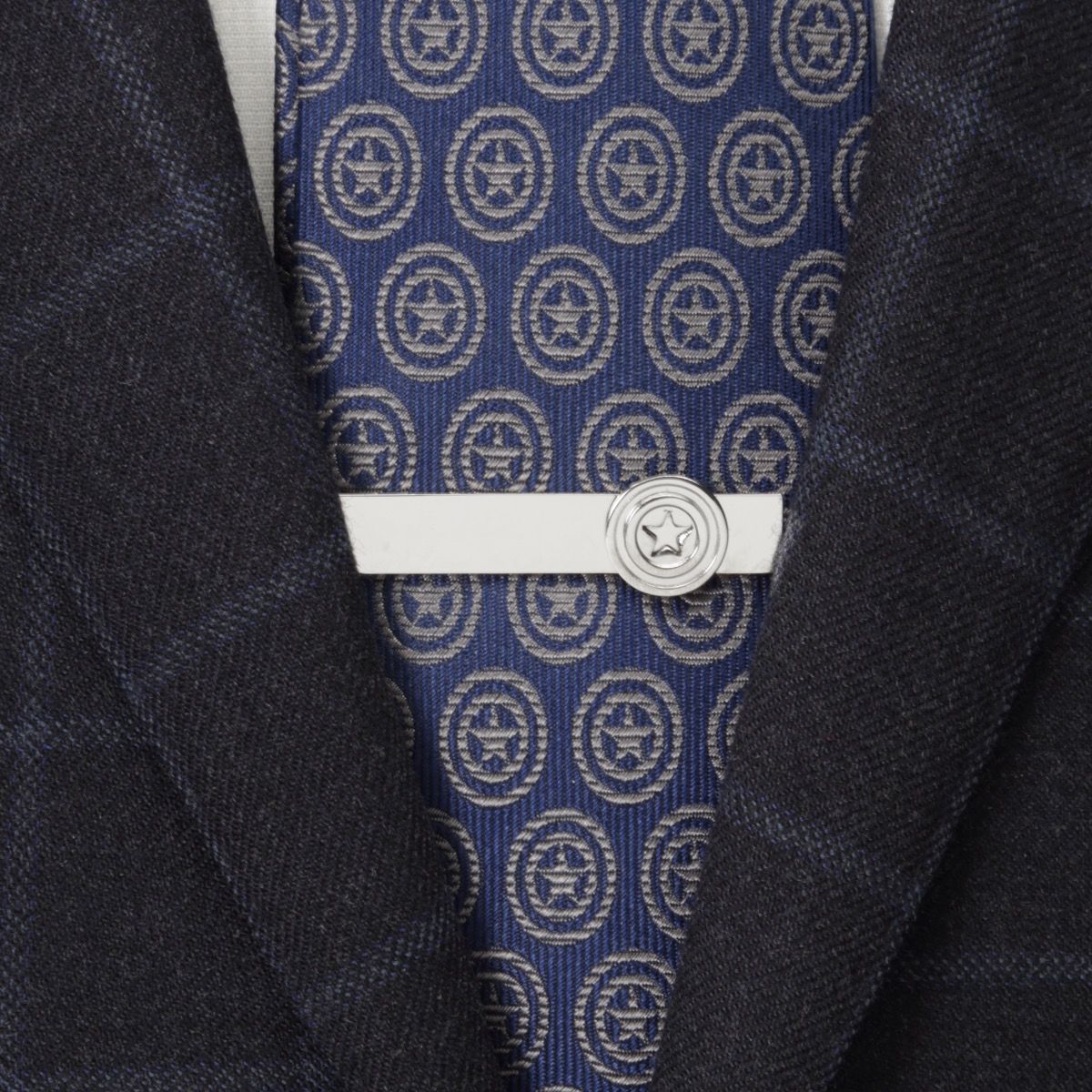 Captain America Hidden Message Tie Bar