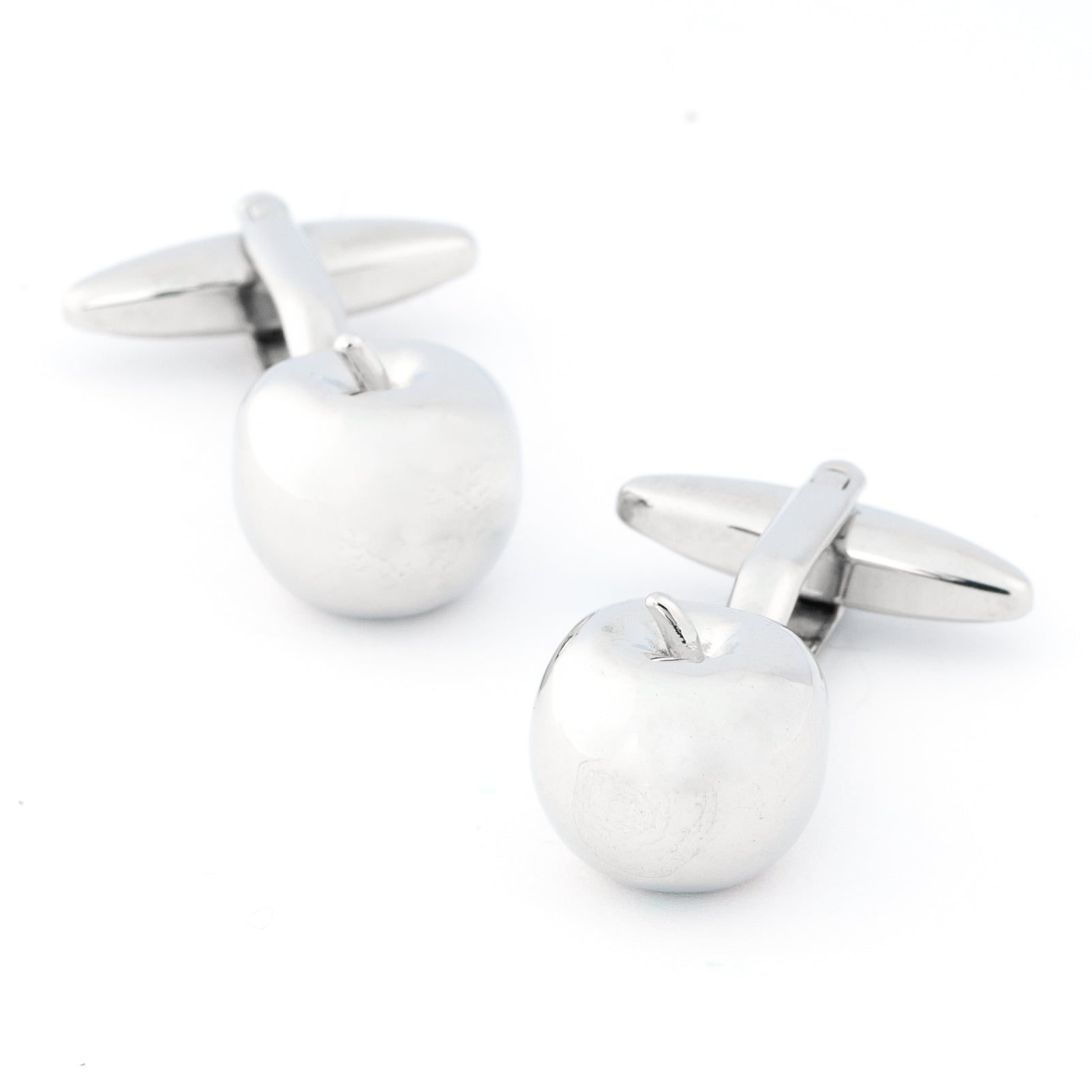 Silver Apple Cufflinks