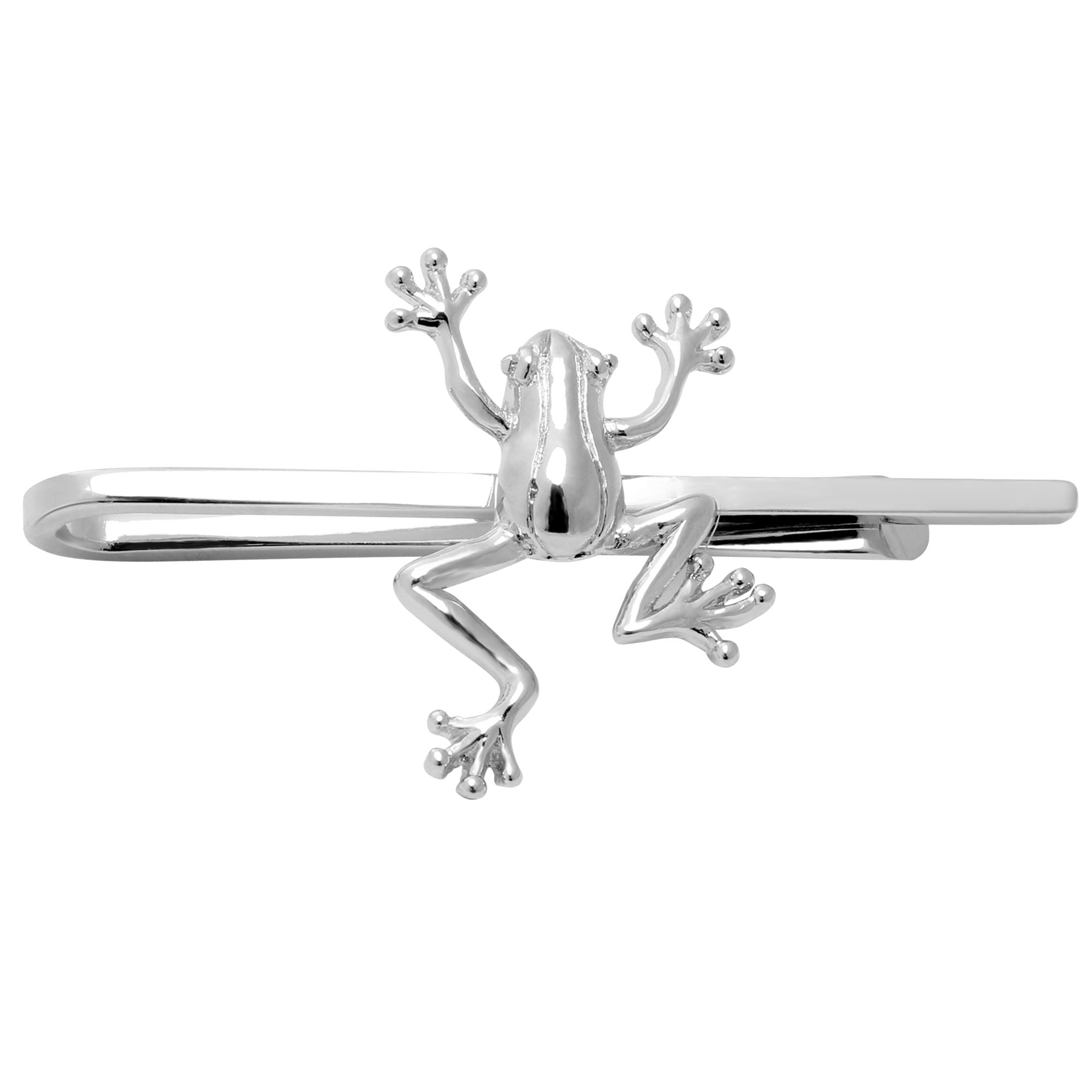 Frog Tie Bar in Silver