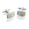 Gold and Silver Buckle Cufflinks