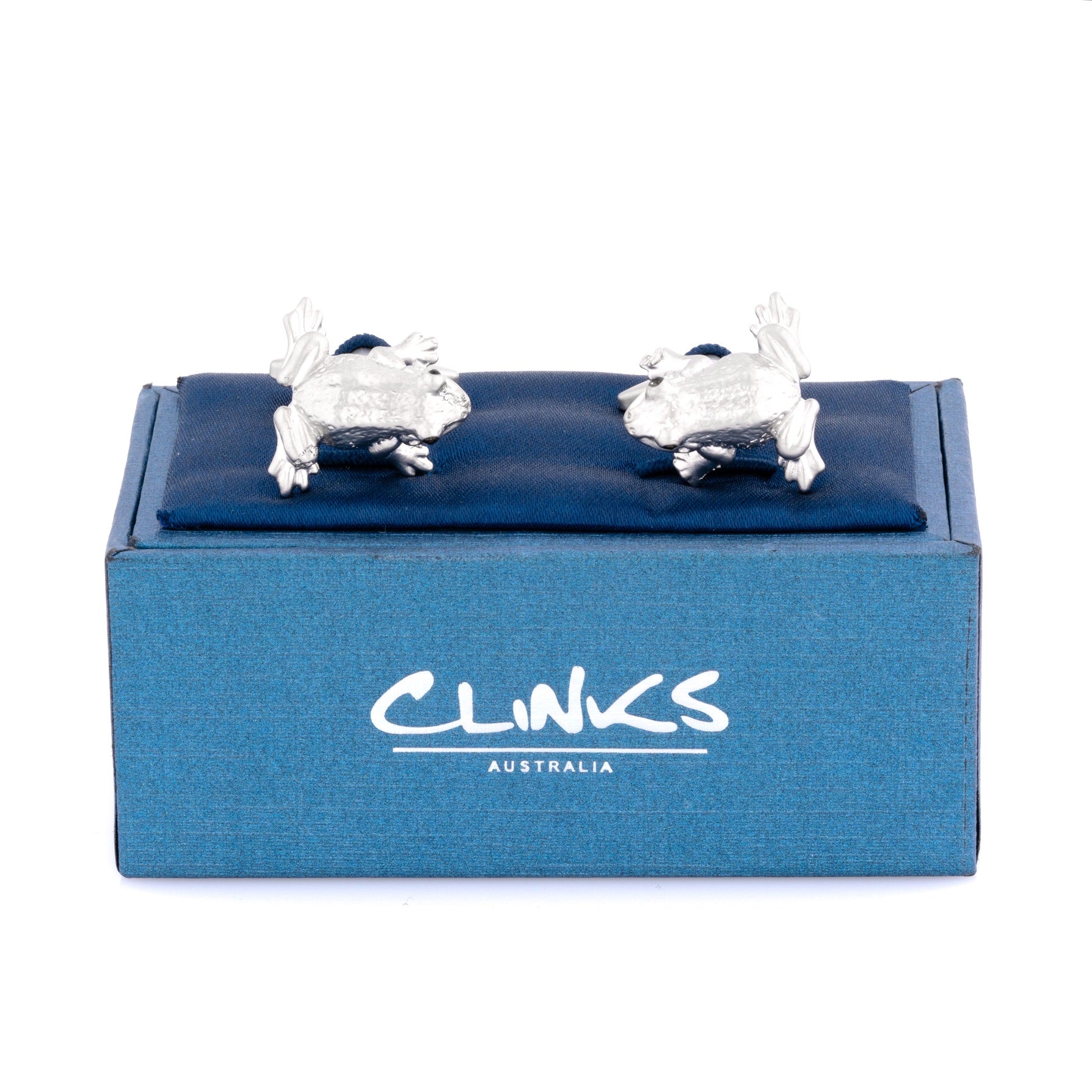Silver Frog Cufflinks