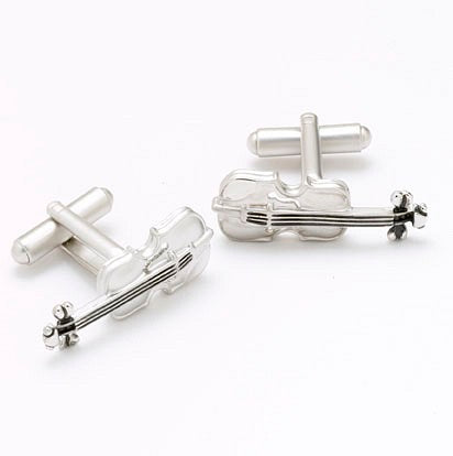 Violin with Strings Cufflinks
