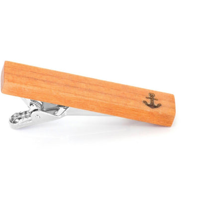 Wood Anchor Stamp Tie Clip
