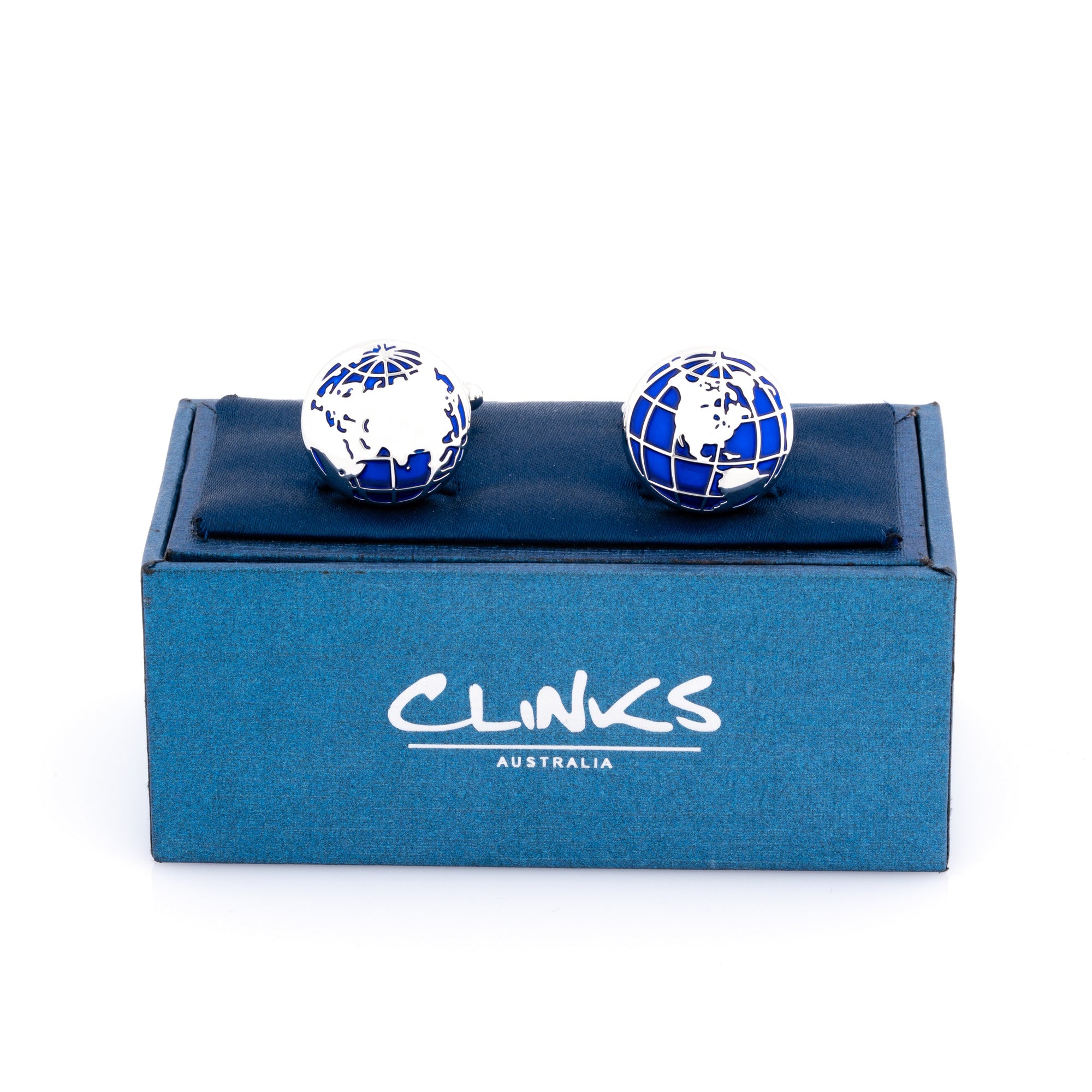 World Map Cufflinks