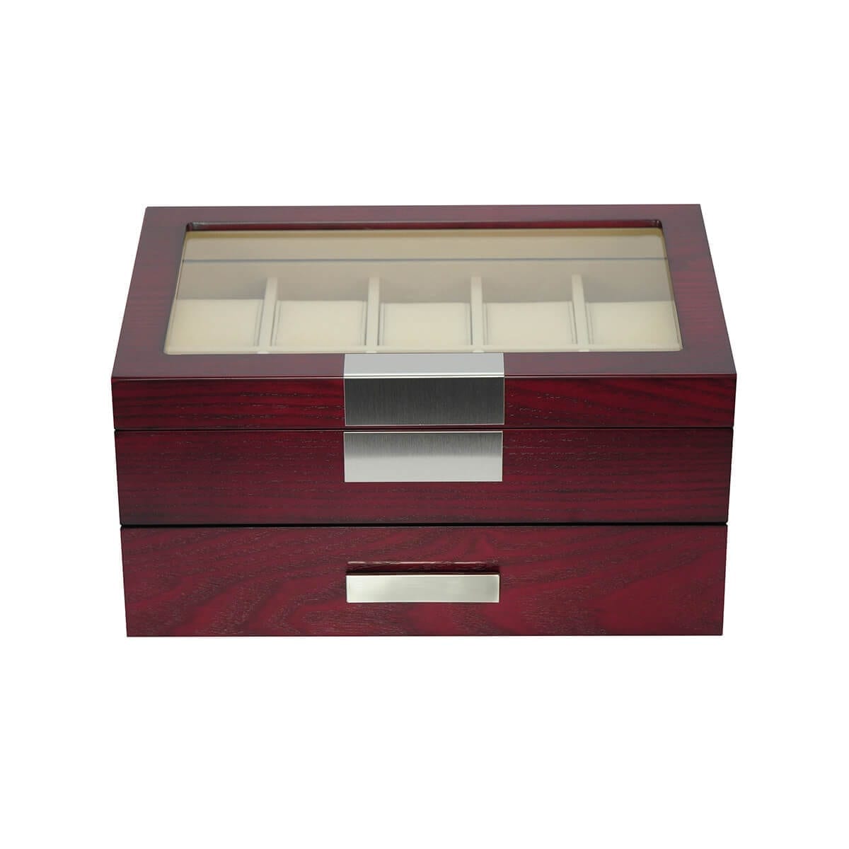 Cherry Wooden Watch Box, 20 Watch Box, Cuffed Watch Box, Clinks Australia Watch Box, Cherry Watch Boxes on Cuffed, Australia Watch Box, Watch Storage Box, Watch Display Box, 20 Slots Watch Box, Watch Boxes for 20, Cherry Watch Box, Wooden Watch Box, Cherry, Watch Boxes, CB5008, Clinks Australia