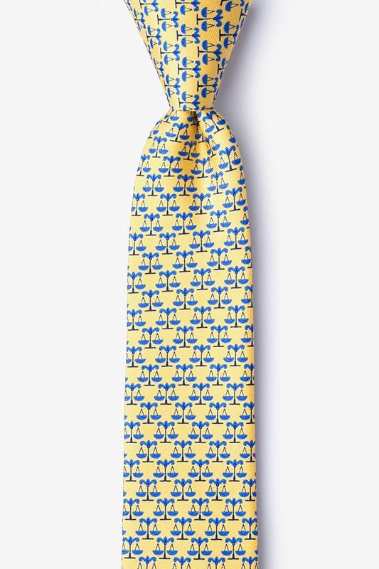 Scales Of Justice Skinny Tie