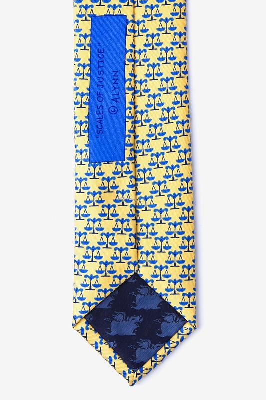Scales Of Justice Skinny Tie