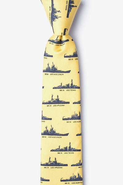 U.S. Battleships Skinny Tie